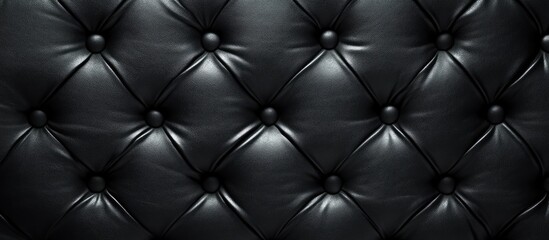 Fototapeta premium Black leather textured background. with copy space image. Place for adding text or design