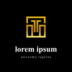 Fototapeta premium Luxurious Square Monogram Logo