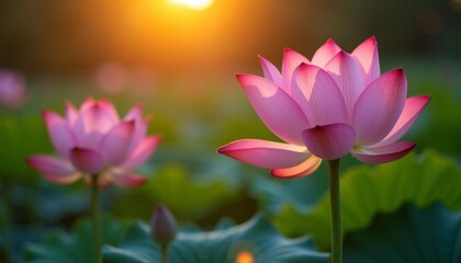  Graceful blooms basking in the suns glow