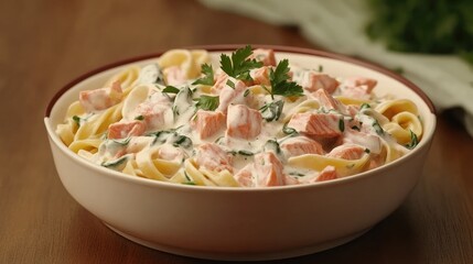 Creamy Pasta with Salmon and Spinach Delight