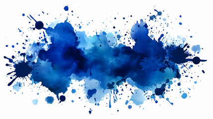 Abstract Blue Watercolor Background