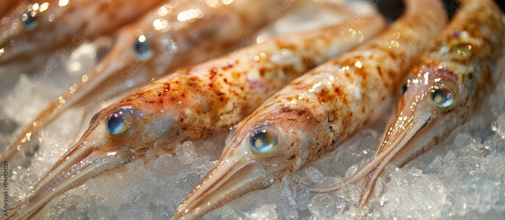 Leinwandbilder fresh squids available for purchase at the market. with copy space image. place for adding text or d