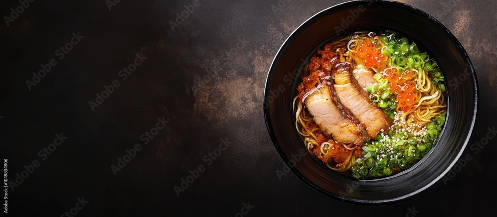 Aufkleber kazunoko depicted in japanese cuisine. with copy space image. place for adding text or design