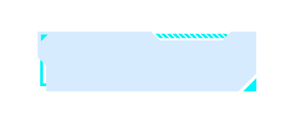 Obraz premium Futuristic lower third interface illustration. Video overlay element.