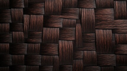 Fototapeta premium A detailed look at a woven basket's texture and pattern
