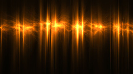 Abstract background with glowing orange lines.