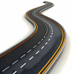Obraz premium Roads and Long Highway