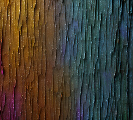 Obraz premium Rainbow grunge metal wall texture background, suitable for Halloween theme background, old cracks in cement, dusty old film effect texture, horror concrete imitation facade wall 8k quality, generative