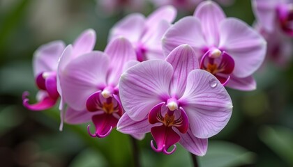 Obraz premium Purple Orchids in Bloom