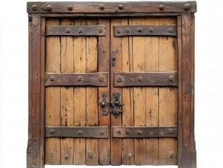 old wooden door with lock