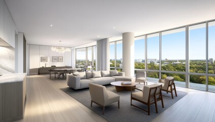 Scandinavian-Style Living Room in Møsterstad, Denmark