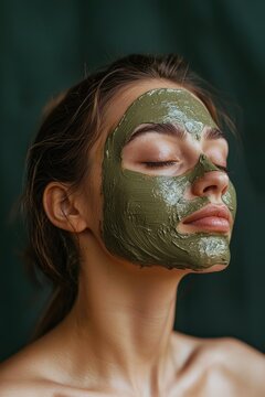 Healthy Skin Glow: Woman Embracing Mud Mask Benefits