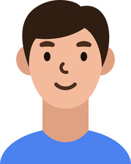 character avatar vector. person, profile, hair.