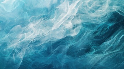 Obraz premium Serene Blue and White Abstract Waves Texture