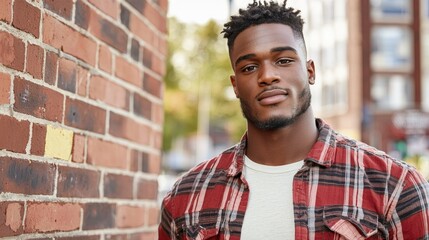 Fototapeta premium Young Man Engaged in Community Service Activities