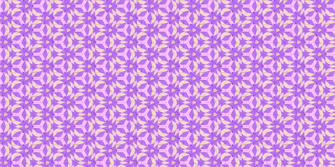 geometric pattern with flowers