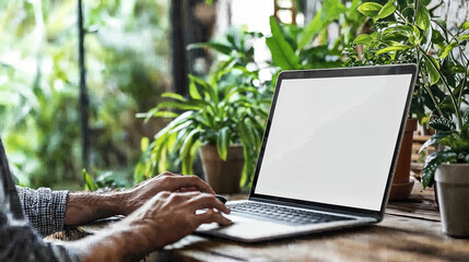 person working on laptop
