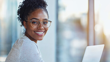 portrait of a smiling woman