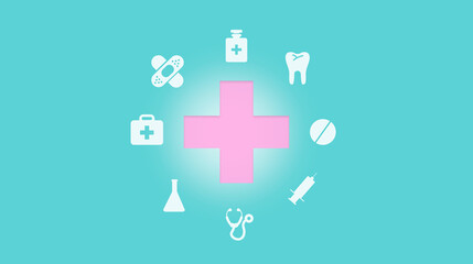 Obraz premium Health insurance and medical welfare concept. people hands holding plus symbol and healthcare medical icon, health and access healthcare..