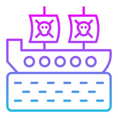 Pirate Ship Icon