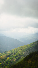Forested valley under cloudy sky, Erbaa, Tokat, Turkey