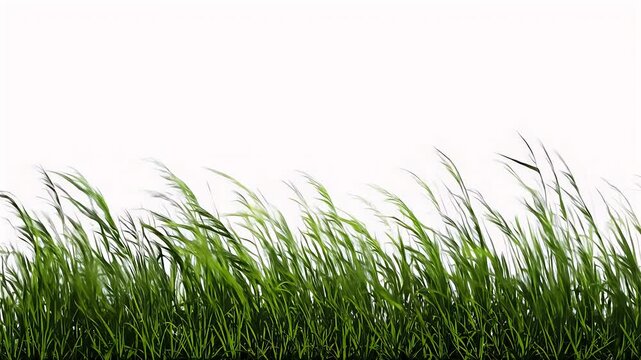 Delve beautiful low tiled panorama grass shot realtime green plants gently swaying wind olated alpha channel perfect film digital composition 4k black tile waving field fresh garden rb