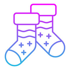 Obraz premium Christmas sock Icon