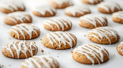 Ginger cookies with icing
