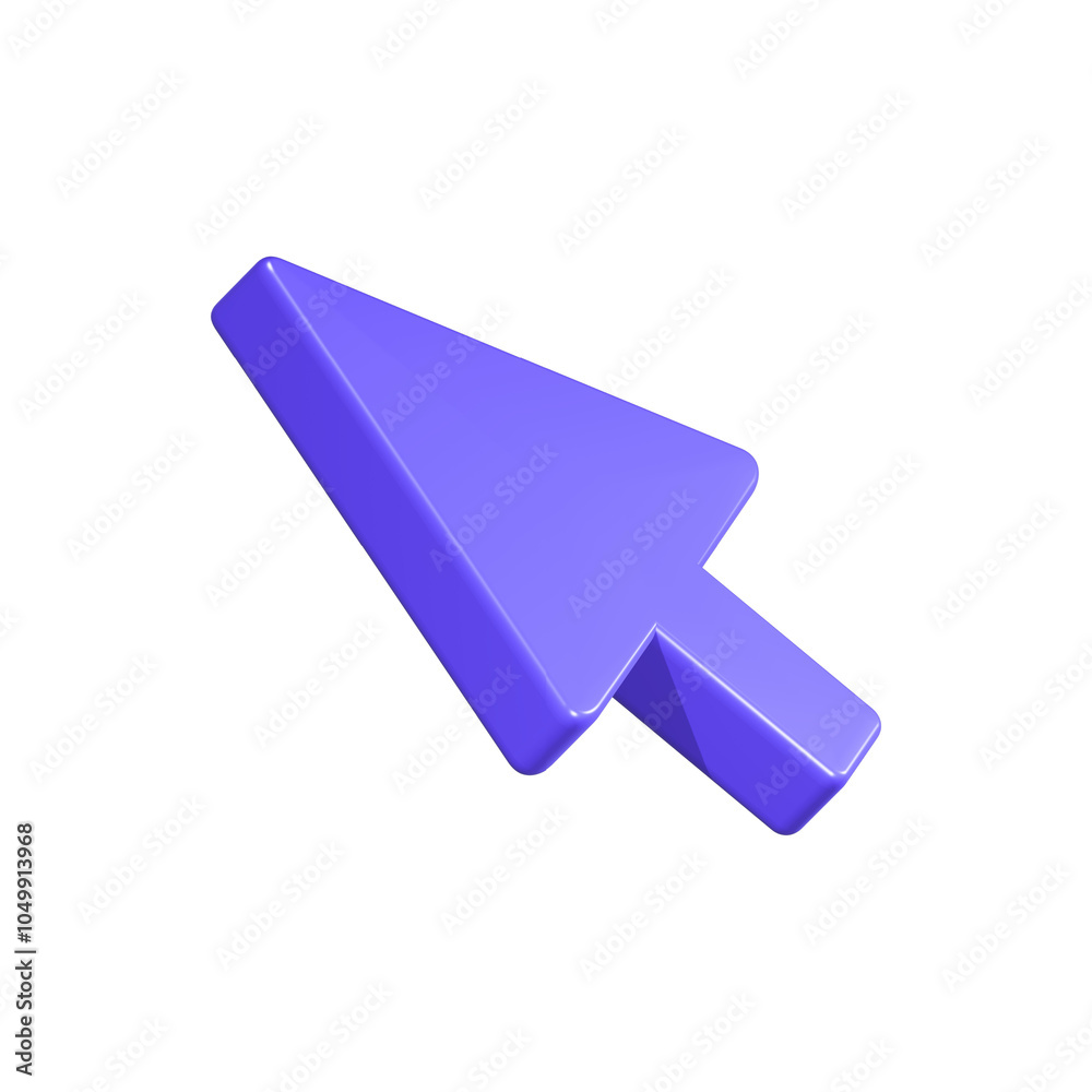 Poster arrow pointer icon click 3d