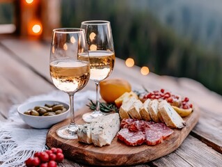 Celebrating togetherness a cozy family holiday dinner with festive foods and warm lighting for memorable moments