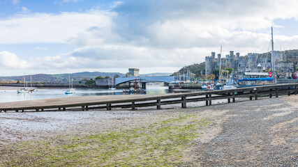 Conwy harbour panorama