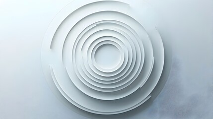 Obraz premium Concentric Circles Expanding Abstract Geometric Art Design