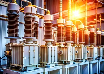 Obraz premium Transformer Cooling Systems for Optimal Performance and Temperature Control in Electrical Engineering Applications