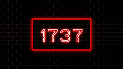 1737年のネオン文字