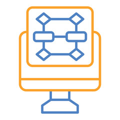 Obraz premium Algorithm Icon