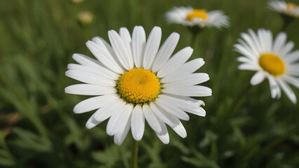 Obraz premium daisies in the grass Blühende Buschwindröschen, Anemone nemorosa