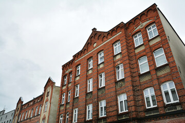 Obraz premium Exterior brick building architecture in Malbork, Poland