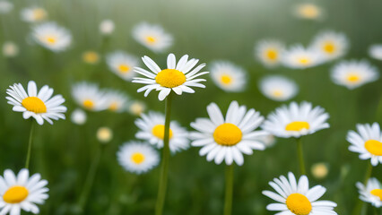 Fototapeta premium daisies in the grass Blühende Buschwindröschen, Anemone nemorosa