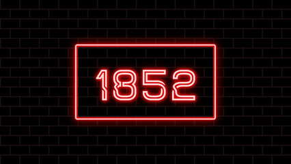 1852年のネオン文字