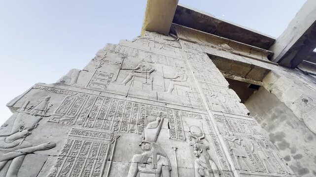 The temple of Kom Ombo, a sacred place dedicated to the crocodile god Sobek. Decipher the temple's hieroglyphs and marvel at its beautifully preserved paintings.
