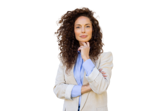 Portrait of an experienced Latina professional woman in business attire