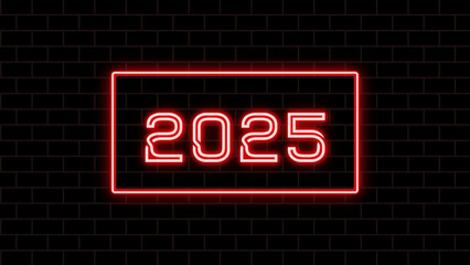 2025年のネオン文字