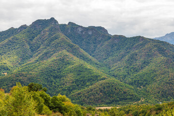 Obraz premium Beautiful view on the mountains. Vank, Nagorno Karabakh, Azerbaijan.