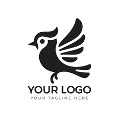 Fototapeta premium Bird Logo Vector Illustrations. Vector Bird Simple Logo