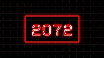 2072年のネオン文字