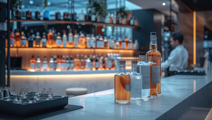 Elegant and Modern Bar Lounge.