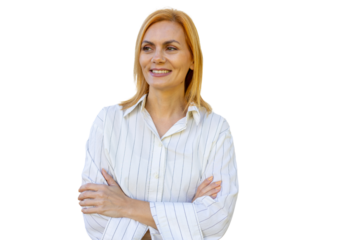 Confident and experienced Latina business professional