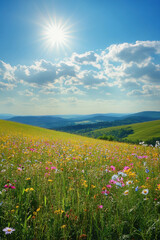 Fototapeta premium field of daisies