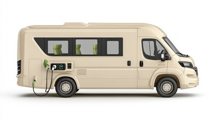 Electric Bus Charging at Station  Sustainable Transportation  Eco Friendly Vehicle