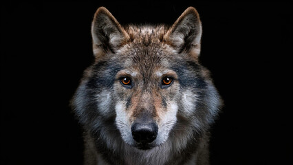 Fototapeta premium grey wolf portrait